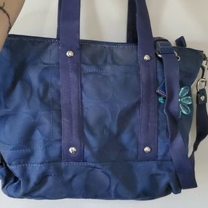 Navy Coach Purse
